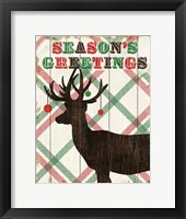 Framed Simple Living Holiday Deer