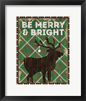 Simple Living Holiday Be Merry Framed Print