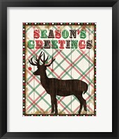 Framed Simple Living Holiday Seasons Greetings