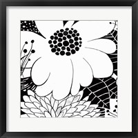 Feeling Groovy I Black and White Framed Print