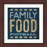 Framed 'Football I Blue' border=