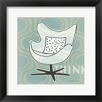 Retro Chair II Think Framed Print