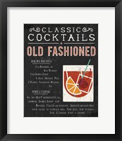 Framed Classic Cocktail Old Fashioned