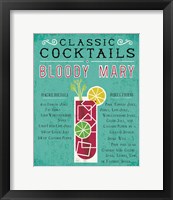 Framed Classic Cocktail Bloody Mary
