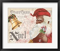 Framed Antique Holiday II Santa