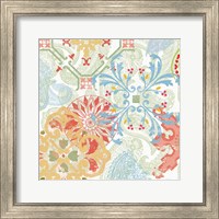 Framed 'Crimson Stamps II Spring' border=