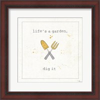 Framed 'Garden Notes II' border=