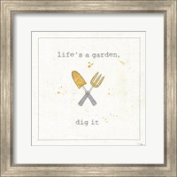 Framed 'Garden Notes II' border=