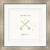 Framed 'Garden Notes VIII' border=