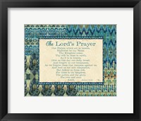 Mirage III Words Blue Framed Print