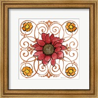 Framed 'October Garden VIII' border=