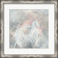 Framed 'Blush Horses II' border=