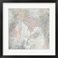 Blush Horses I Framed Print