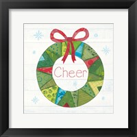 Christmas Patchwork III Framed Print