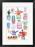 Funky Cacti II Framed Print