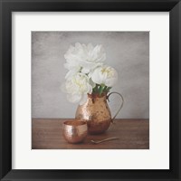 Framed Vintage Peony Dreams III