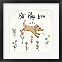 Framed 'Dogs in the Garden II' border=