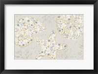 Framed Seaside Blossoms V Neutral