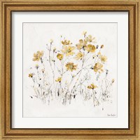 Framed 'Wildflowers II Yellow' border=