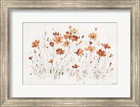 Framed Wildflowers I Orange