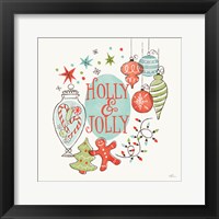 Retro Christmas IV Framed Print