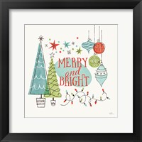 Retro Christmas II Framed Print