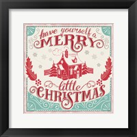 Framed Merry Little Christmas V