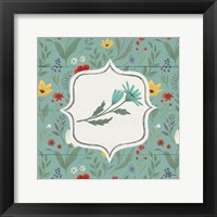 Framed 'Blooming Thoughts VI Flower' border=