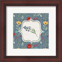 Framed 'Blooming Thoughts VIII Flower' border=