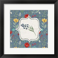 Framed 'Blooming Thoughts VIII Flower' border=