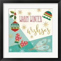 Framed 'Winter Wishes I' border=