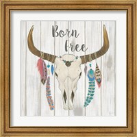 Framed 'Bohemian Rising I no Border Born Free' border=