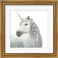 Framed 'Spirit Unicorn II Square' border=