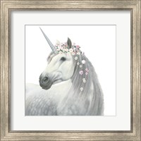 Framed 'Spirit Unicorn II Square' border=