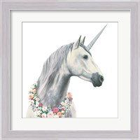 Framed 'Spirit Unicorn I Square' border=