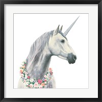 Spirit Unicorn I Square Framed Print