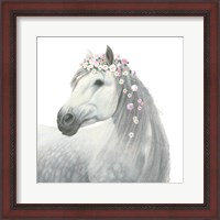 Framed 'Spirit Stallion II Square' border=