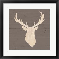 Framed 'Rustic Elegance I on Gray Wood' border=