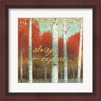 Framed 'Fall Promenade III' border=