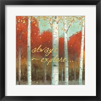 Fall Promenade III Framed Print