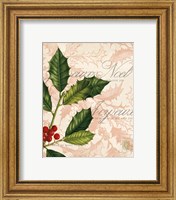 Framed 'Vintage Noel I' border=