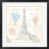 Lighthearted in Paris V Framed Print