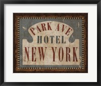 Luggage Labels IV Framed Print