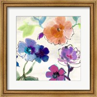 Framed 'Flora II' border=