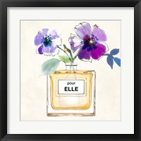 Framed 'Pour Elle I' border=