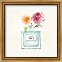 Framed 'Pour Elle II' border=