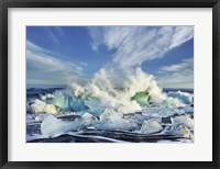 Framed Waves breaking, Iceland