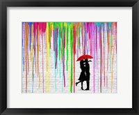 Framed Romance in the Rain