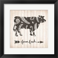 Farm Fresh Cow Framed Print