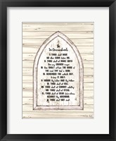 Framed Ten Commandments